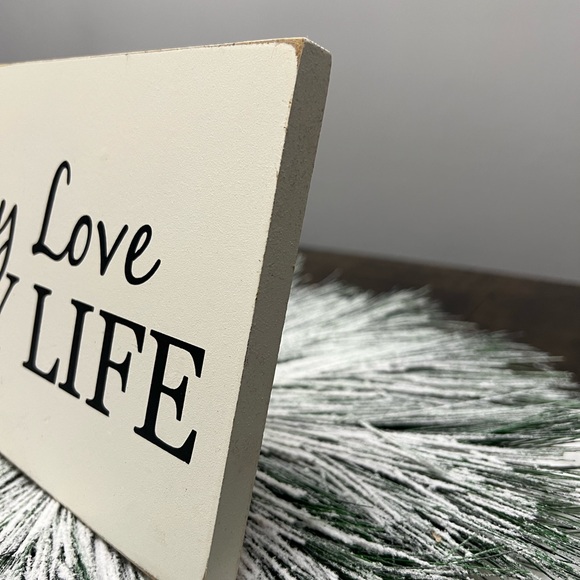 Wooden Wedding Sign “All My Love, All My Life” - Picture 3 of 3
